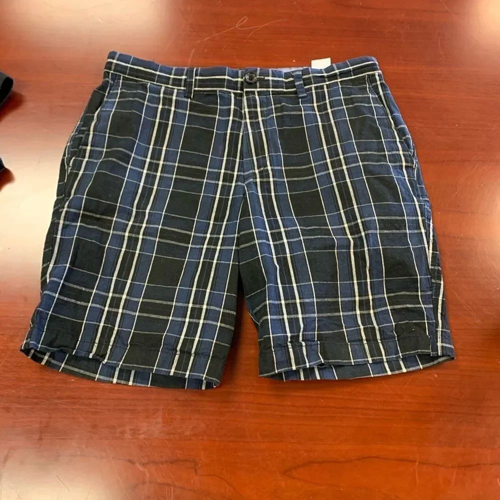 Banana Republic Aiden Plaid Shorts sz 34